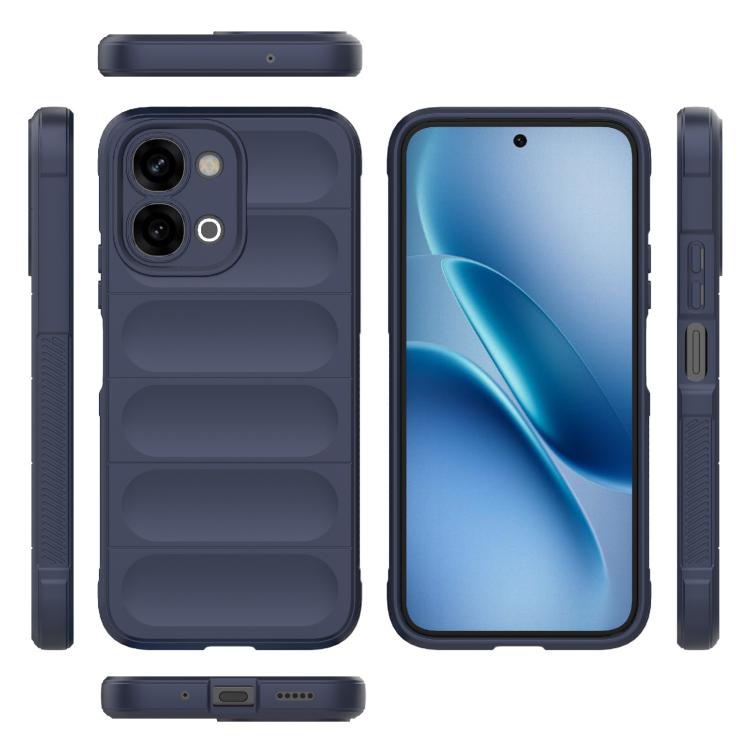 For vivo iQOO Z11x 5G India Magic Shield TPU + Flannel Phone Case