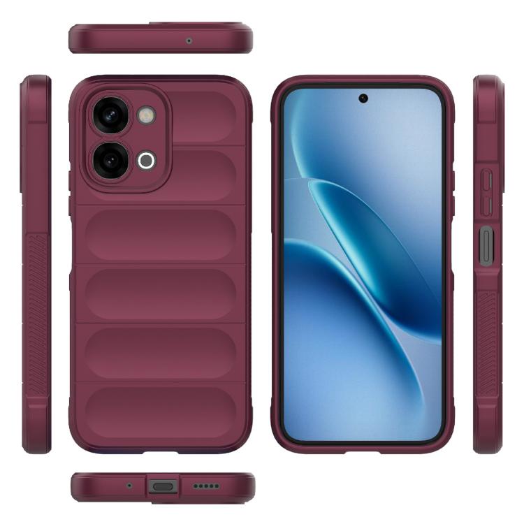 For vivo iQOO Z11x 5G India Magic Shield TPU + Flannel Phone Case