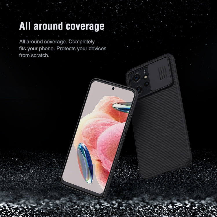 For Xiaomi Redmi Note 12 4G Global NILLKIN Black Mirror Series Camshield PC Phone Case