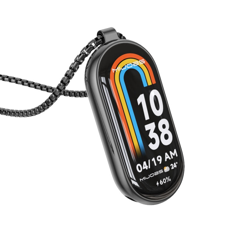 For Xiaomi Mi Band 8 Mijobs Metal Pendant Stainless Steel Watch Necklace