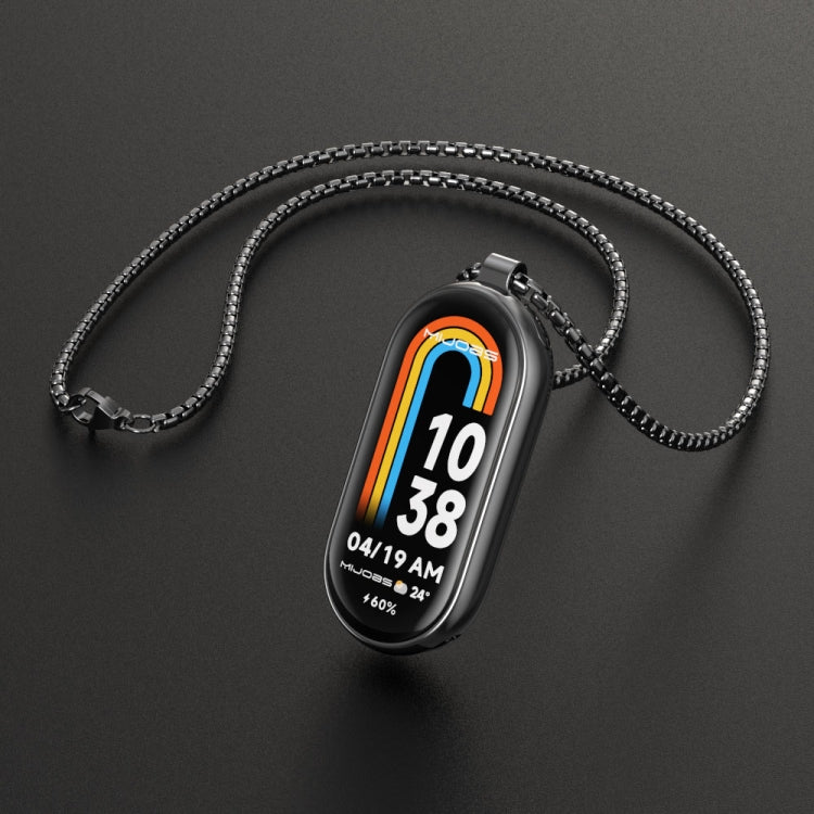 For Xiaomi Mi Band 8 Mijobs Metal Pendant Stainless Steel Watch Necklace