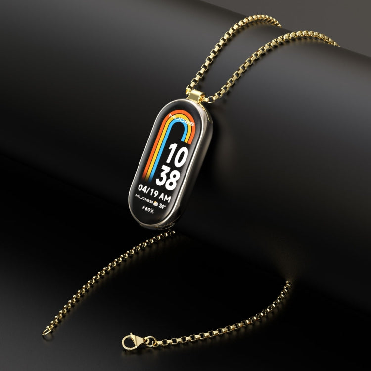 For Xiaomi Mi Band 8 Mijobs Metal Pendant Stainless Steel Watch Necklace