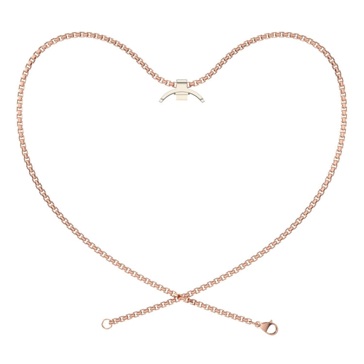 For Xiaomi Mi Band 8 Mijobs Metal Pendant Stainless Steel Watch Necklace