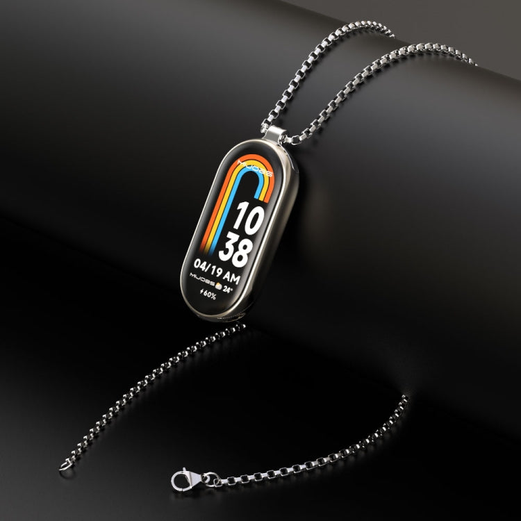 For Xiaomi Mi Band 8 Mijobs Metal Pendant Stainless Steel Watch Necklace