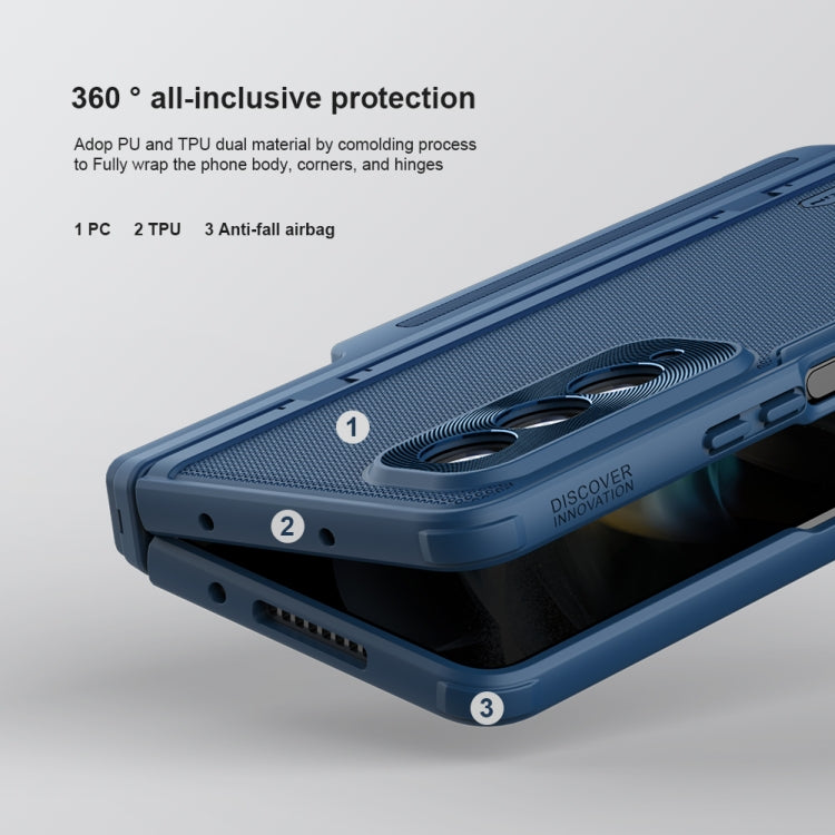 For Samsung Galaxy Z Fold4 5G / W23 NILLKIN Frosted Fold PC + TPU Phone Case
