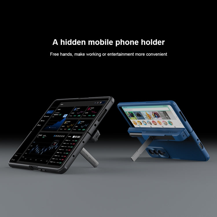 For Samsung Galaxy Z Fold4 5G / W23 NILLKIN Frosted Fold PC + TPU Phone Case