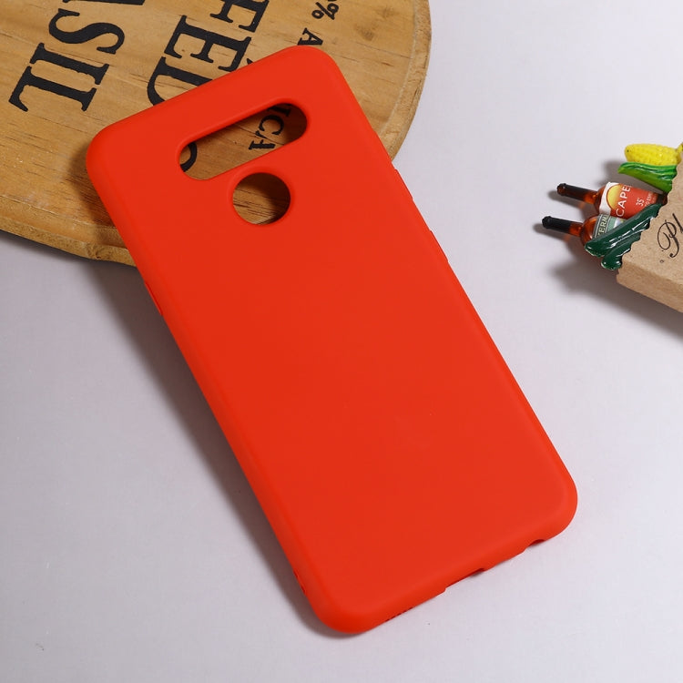 For LG K50 Solid Color Liquid Silicone Shockproof Full Coverage Protective Case