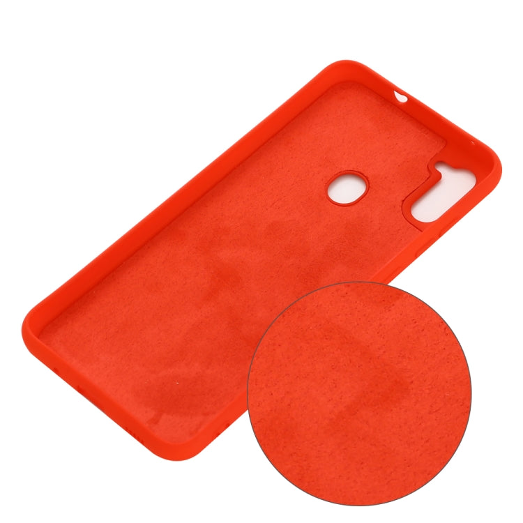 For Samsung Galaxy M11/A11 EU Solid Color Liquid Silicone Shockproof Full Coverage Protective Case
