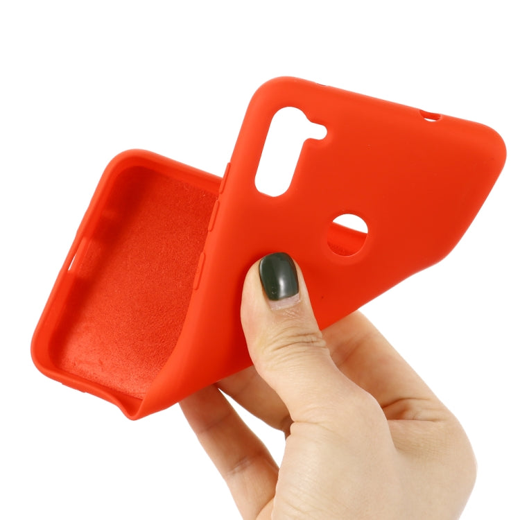 For Samsung Galaxy M11/A11 EU Solid Color Liquid Silicone Shockproof Full Coverage Protective Case