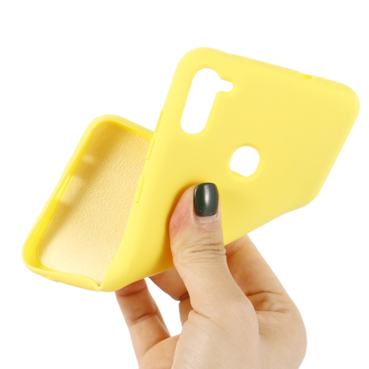 For Samsung Galaxy M11/A11 EU Solid Color Liquid Silicone Shockproof Full Coverage Protective Case