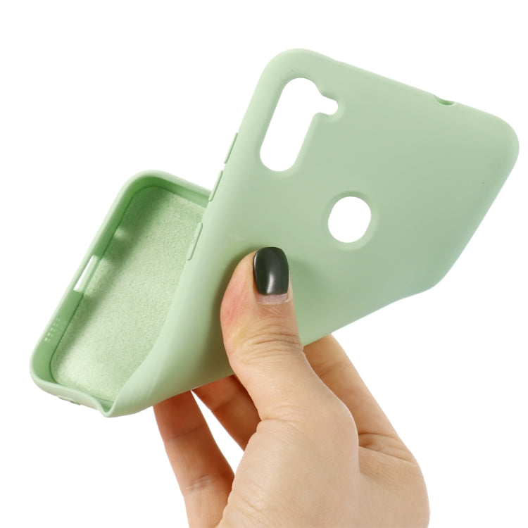 For Samsung Galaxy M11/A11 EU Solid Color Liquid Silicone Shockproof Full Coverage Protective Case