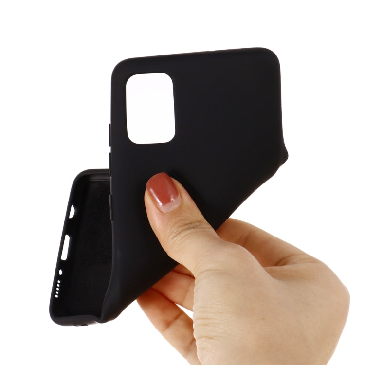 For Xiaomi Mi 10 Lite Solid Color Liquid Silicone Shockproof Full Coverage Protective Case