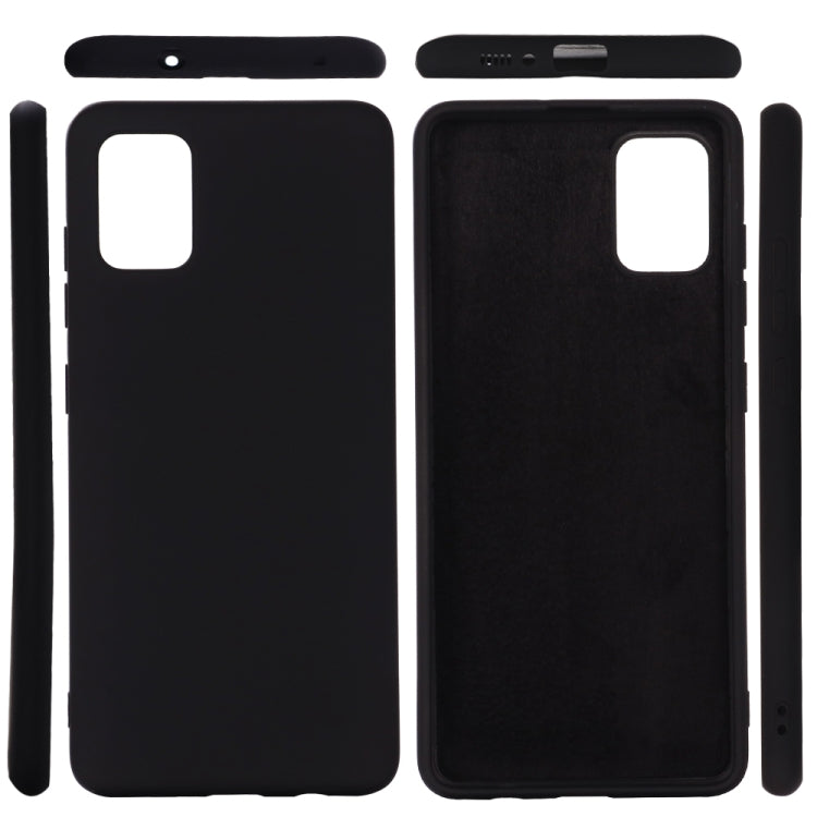 For Xiaomi Mi 10 Lite Solid Color Liquid Silicone Shockproof Full Coverage Protective Case