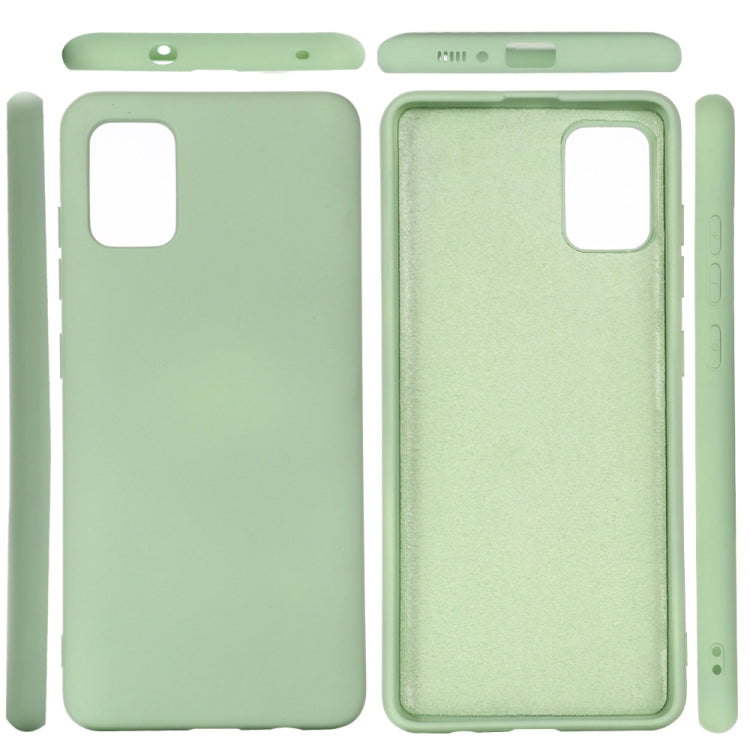 For Xiaomi Mi 10 Lite Solid Color Liquid Silicone Shockproof Full Coverage Protective Case