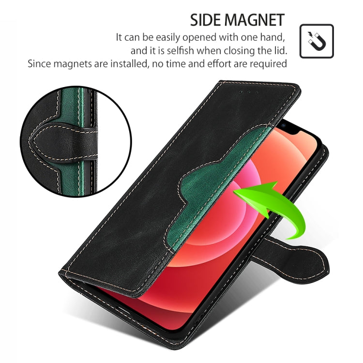 For Realme 12+ 5G Skin Feel Magnetic Buckle Leather Phone Case