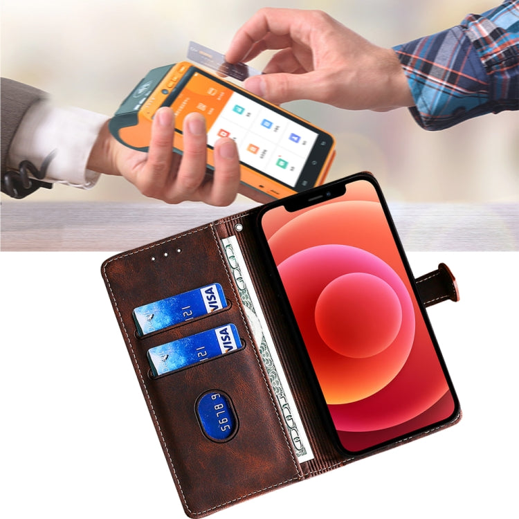 For Realme 12+ 5G Skin Feel Magnetic Buckle Leather Phone Case