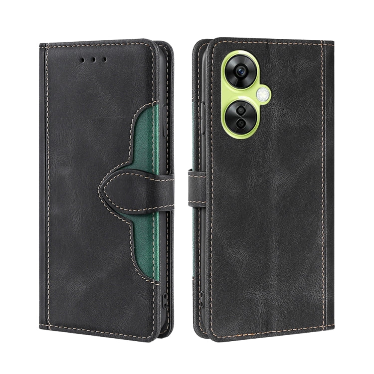 For OnePlus Nord CE 3 Lite 5G Skin Feel Magnetic Buckle Leather Phone Case
