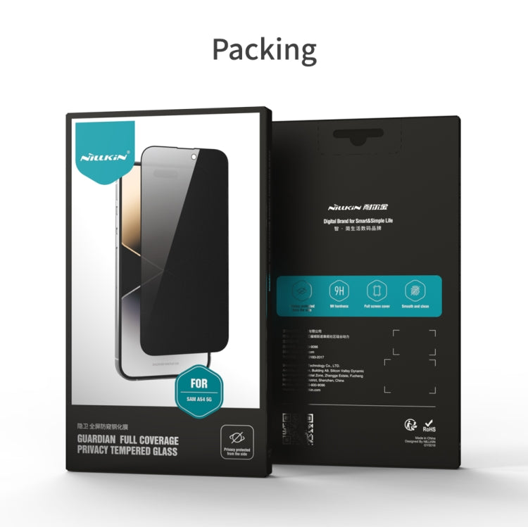 For Samsung Galaxy A54 5G NILLKIN Guardian Full Coverage Privacy Tempered Glass Film