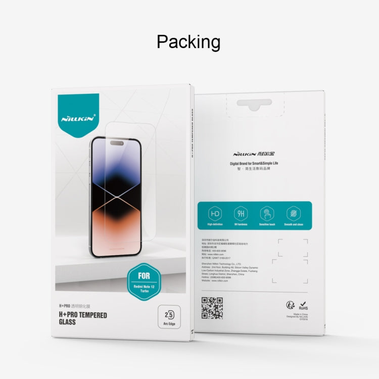 For Xiaomi Redmi Note 12 Turbo NILLKIN H+Pro 0.2mm 9H Explosion-proof Tempered Glass Film