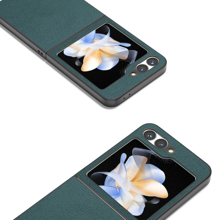 For Samsung Galaxy Z Flip6 / Flip7 FE ABEEL Genuine Leather Luolai Series Phone Case