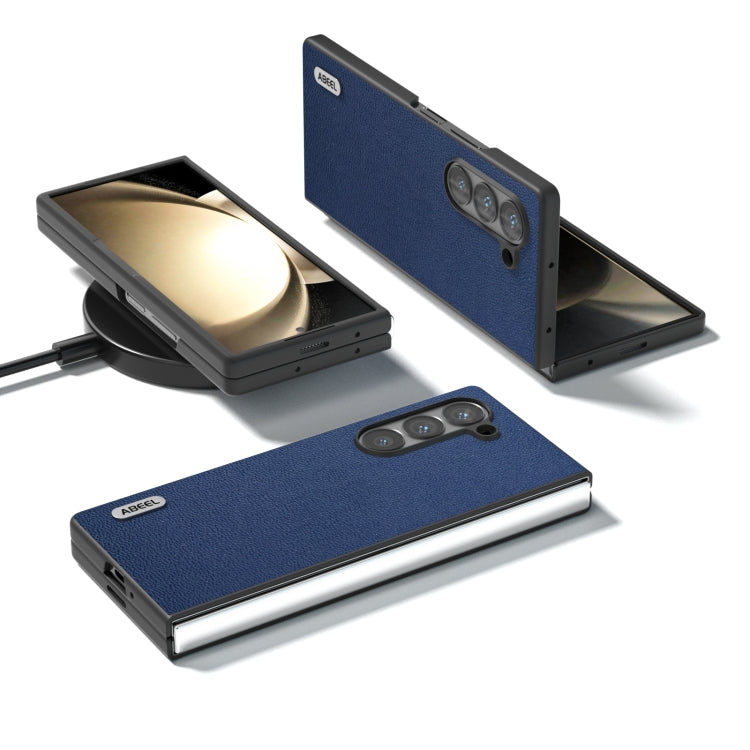 For Samsung Galaxy Z Fold6 ABEEL Genuine Leather Luolai Series Phone Case