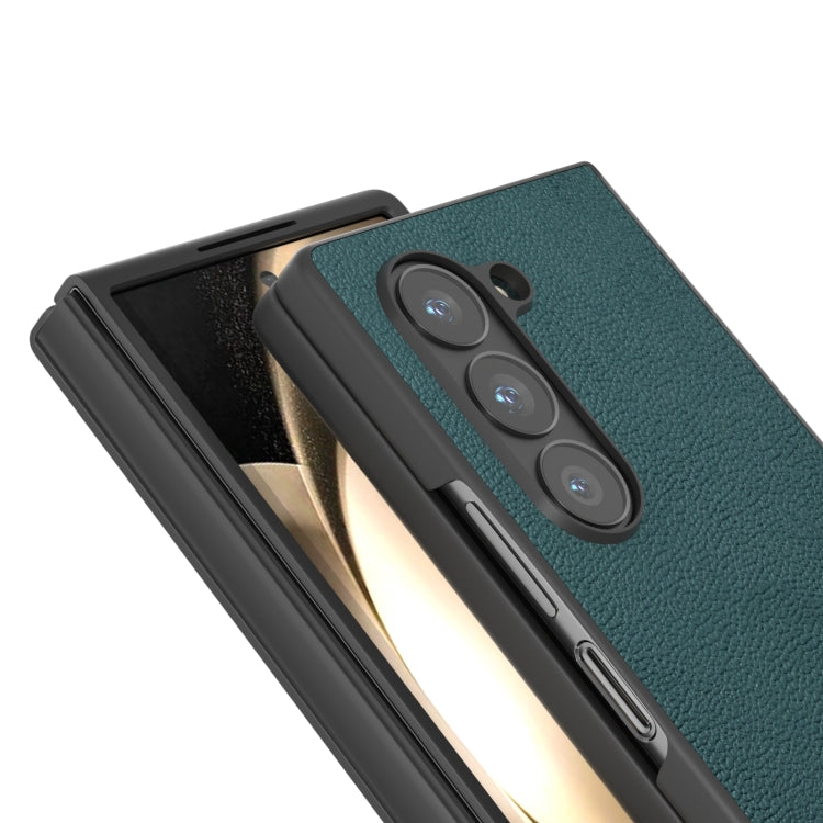 For Samsung Galaxy Z Fold6 ABEEL Genuine Leather Luolai Series Phone Case
