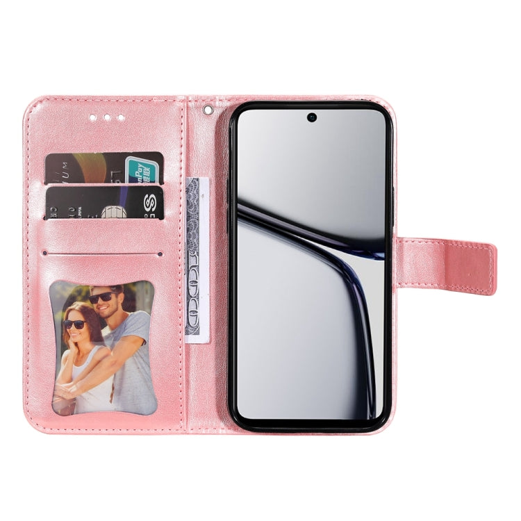 For Realme C65 4G Seven-petal Flowers Embossing Leather Phone Case