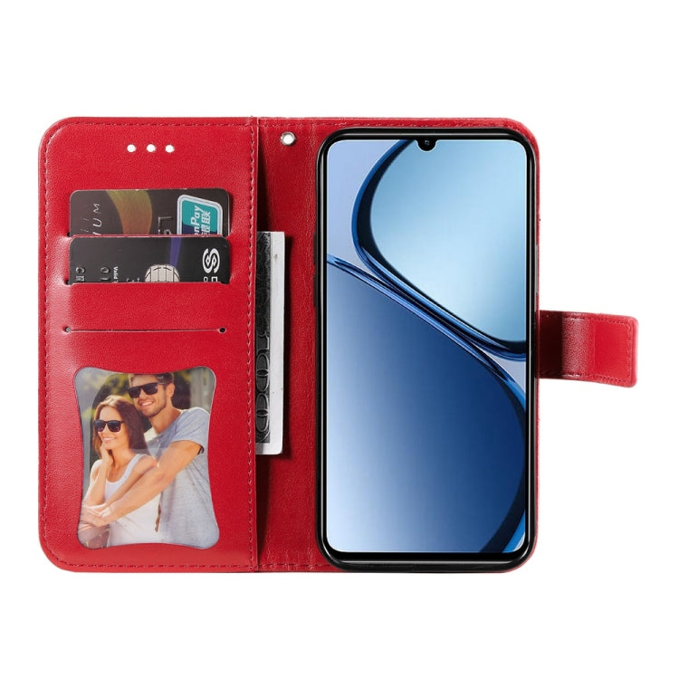 For Realme C63 / C61  / Note 60 Seven-petal Flowers Embossing Leather Phone Case