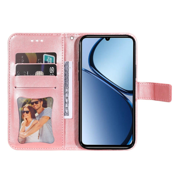 For Realme C63 / C61  / Note 60 Seven-petal Flowers Embossing Leather Phone Case