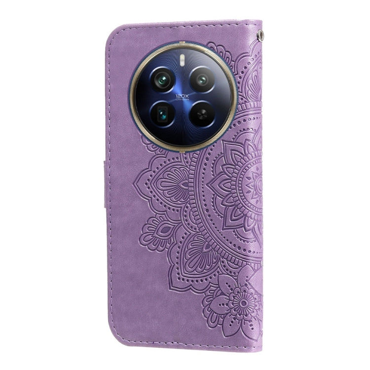 For Realme 13 Pro / 13 Pro+ / P1 Pro Global Seven-petal Flowers Embossing Leather Phone Case
