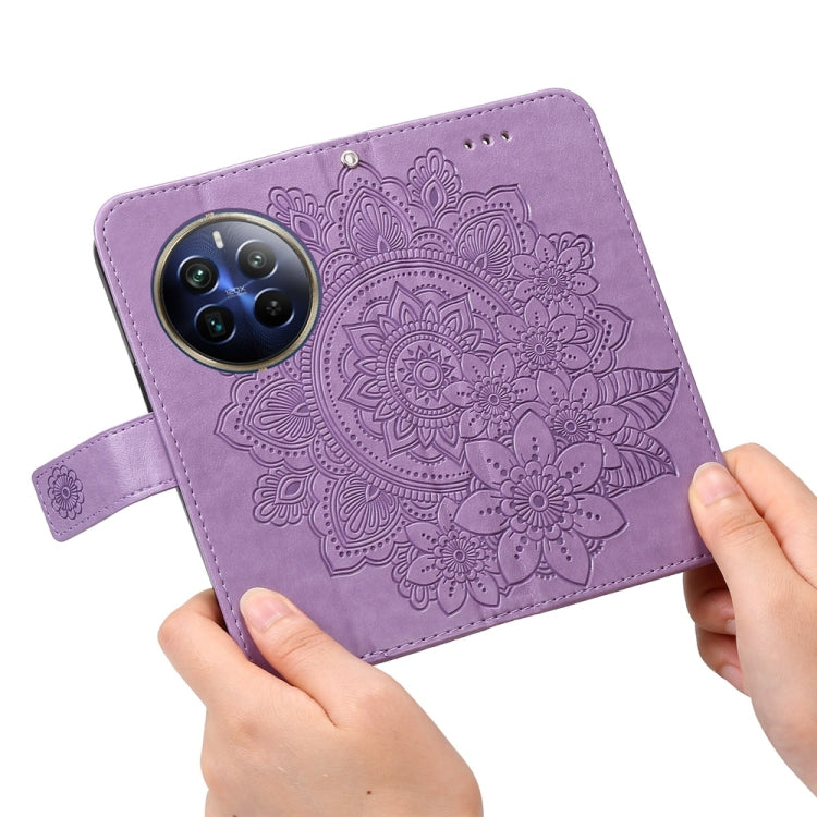 For Realme 13 Pro / 13 Pro+ / P1 Pro Global Seven-petal Flowers Embossing Leather Phone Case