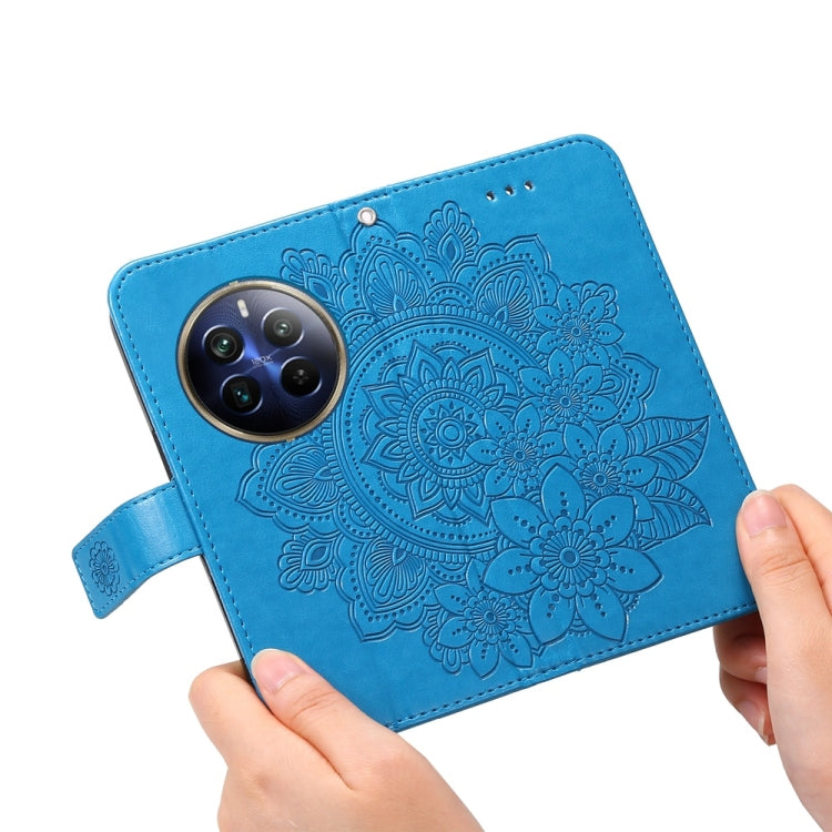For Realme 13 Pro / 13 Pro+ / P1 Pro Global Seven-petal Flowers Embossing Leather Phone Case
