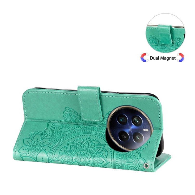 For Realme 13 Pro / 13 Pro+ / P1 Pro Global Seven-petal Flowers Embossing Leather Phone Case