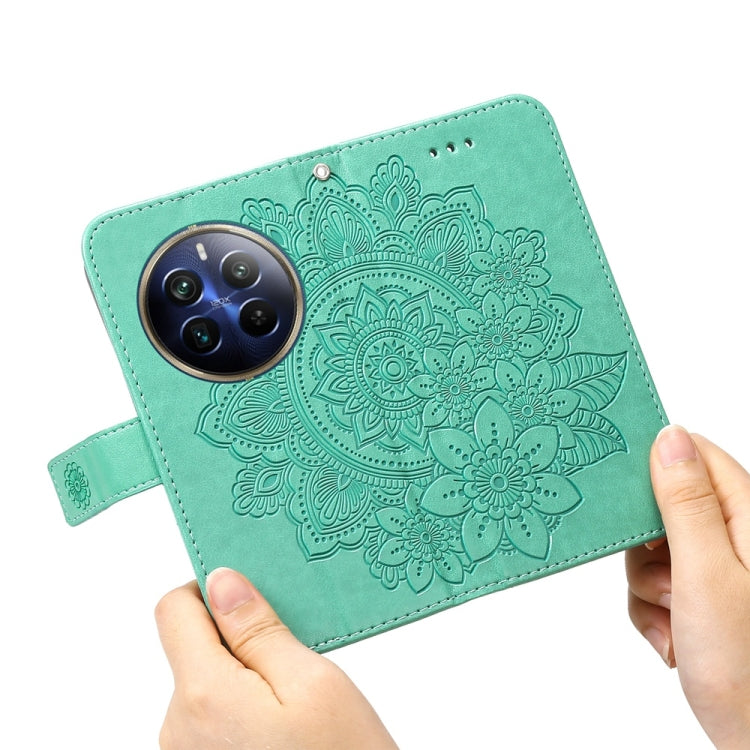 For Realme 13 Pro / 13 Pro+ / P1 Pro Global Seven-petal Flowers Embossing Leather Phone Case