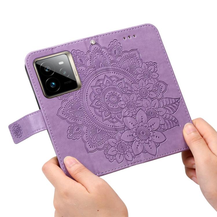 For Realme GT 7 Pro Seven-petal Flowers Embossing Leather Phone Case