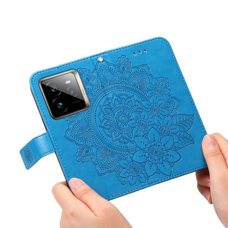 For Realme GT 7 Pro Seven-petal Flowers Embossing Leather Phone Case