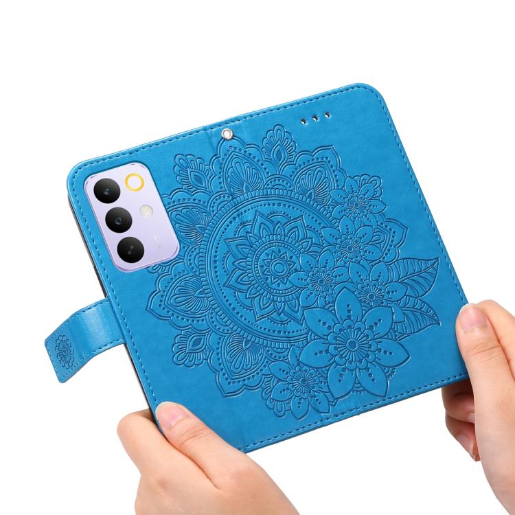 For Realme C85 Pro 4G Seven-petal Flowers Embossing Leather Phone Case