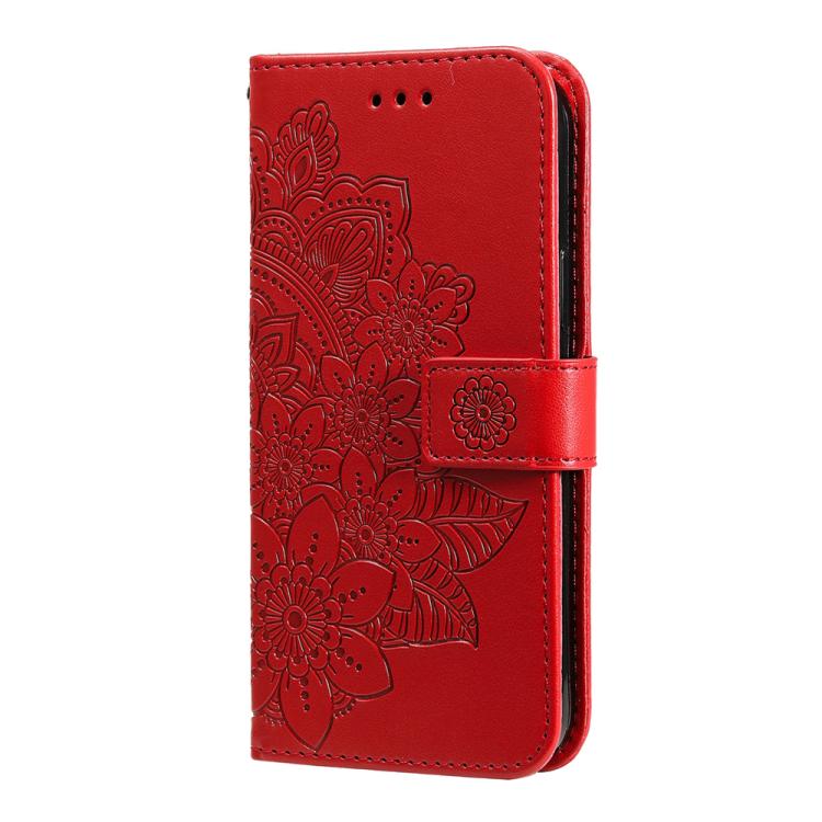 For Realme C85 Pro 4G Seven-petal Flowers Embossing Leather Phone Case