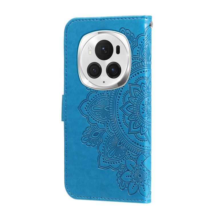 For Honor Magic6 Pro Seven-petal Flowers Embossing Leather Phone Case