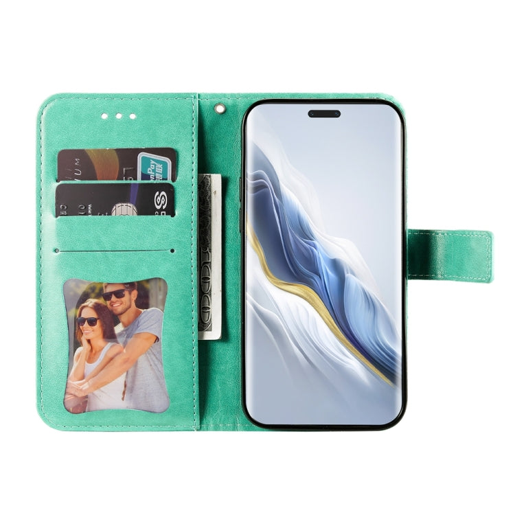 For Honor Magic6 Pro Seven-petal Flowers Embossing Leather Phone Case