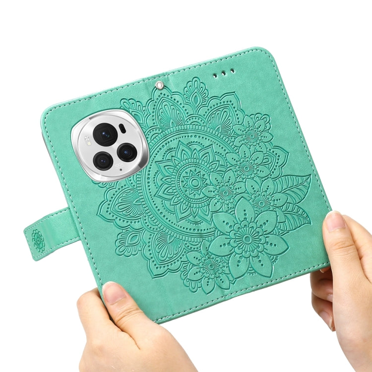 For Honor Magic6 Pro Seven-petal Flowers Embossing Leather Phone Case