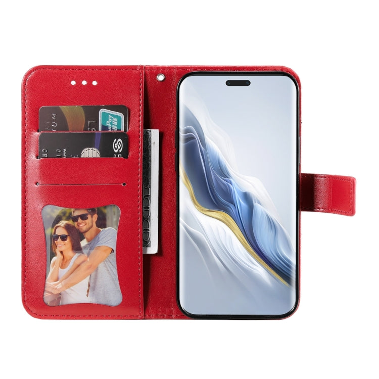 For Honor Magic6 Pro Seven-petal Flowers Embossing Leather Phone Case