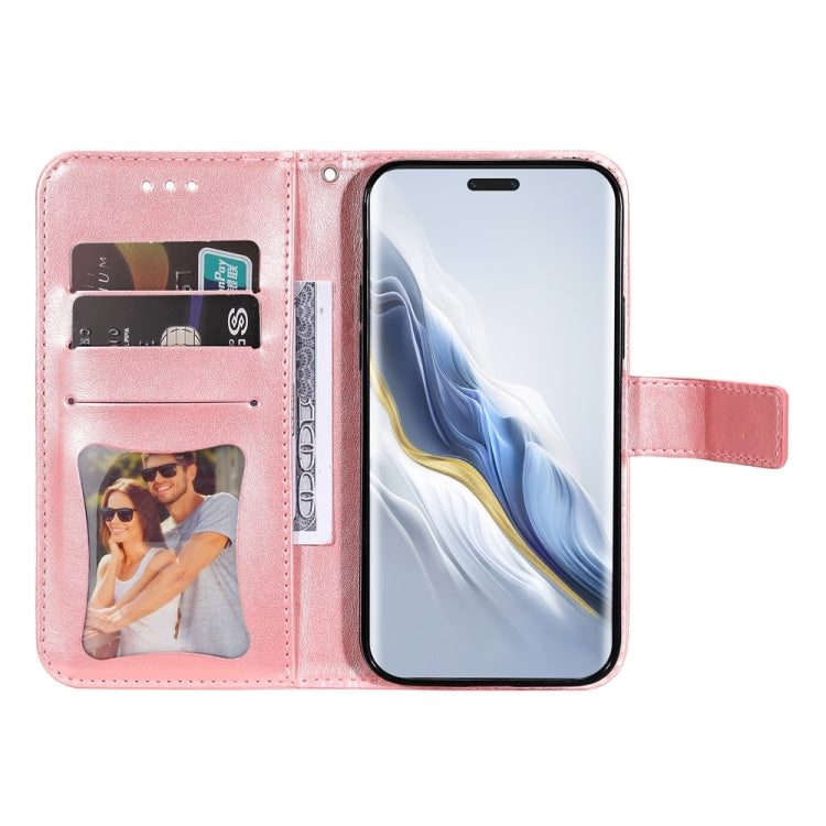 For Honor Magic6 Pro Seven-petal Flowers Embossing Leather Phone Case