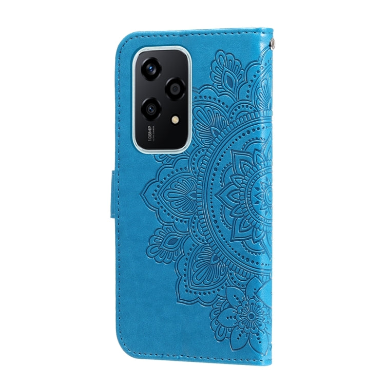 For Honor 200 Lite Global Seven-petal Flowers Embossing Leather Phone Case