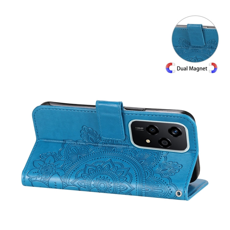 For Honor 200 Lite Global Seven-petal Flowers Embossing Leather Phone Case
