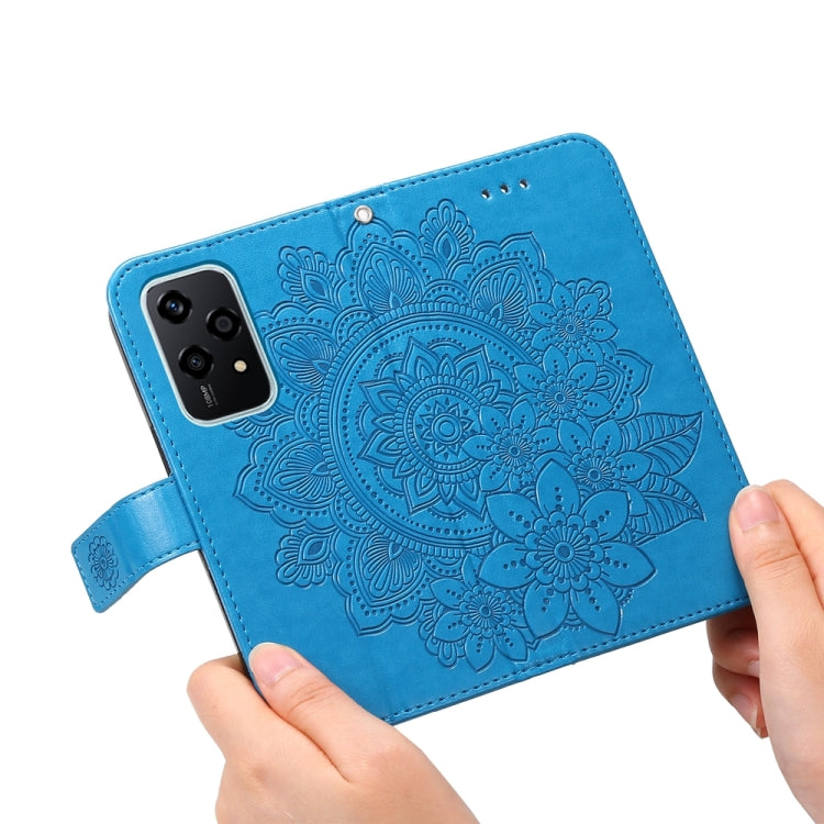 For Honor 200 Lite Global Seven-petal Flowers Embossing Leather Phone Case