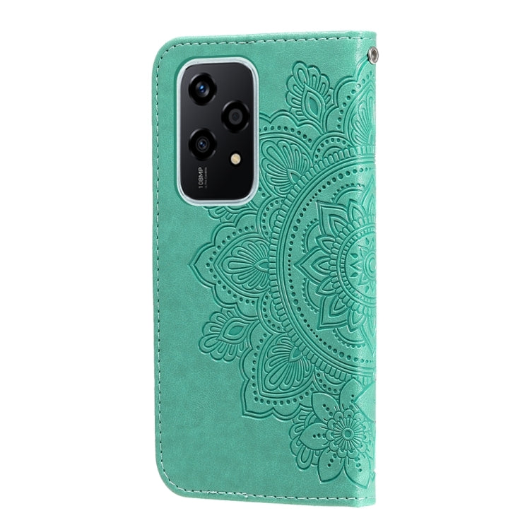 For Honor 200 Lite Global Seven-petal Flowers Embossing Leather Phone Case