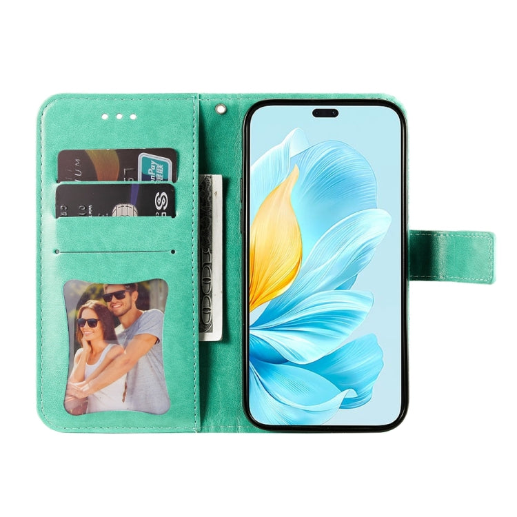 For Honor 200 Lite Global Seven-petal Flowers Embossing Leather Phone Case