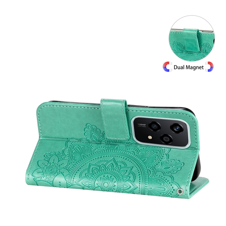 For Honor 200 Lite Global Seven-petal Flowers Embossing Leather Phone Case