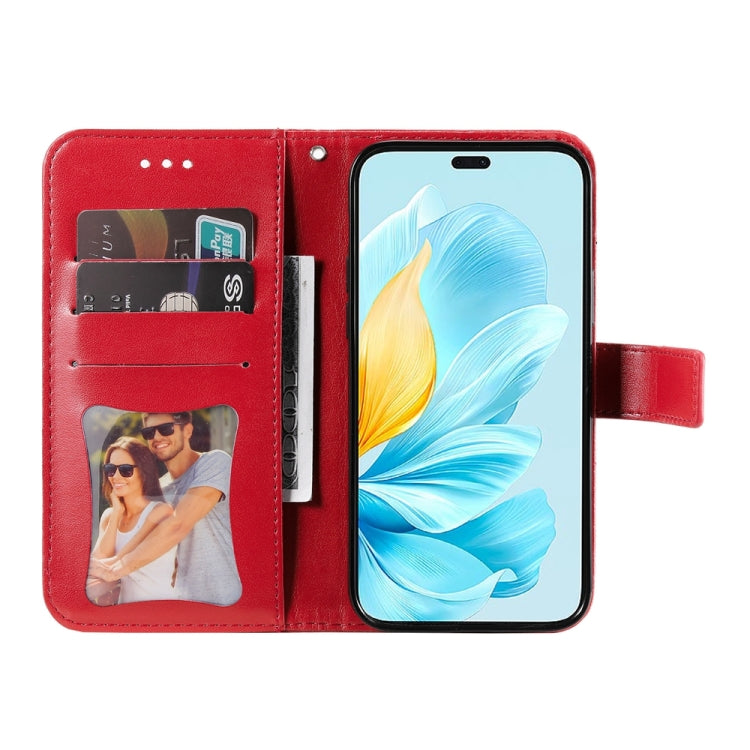 For Honor 200 Lite Global Seven-petal Flowers Embossing Leather Phone Case